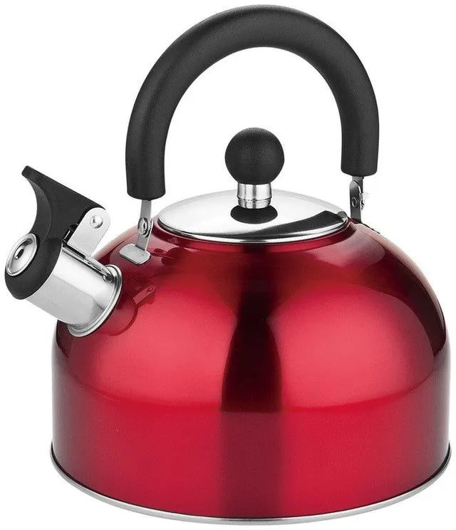 Bouilloire sifflante Hauz en acier inoxydable 2 L Rouge-AKL7161 