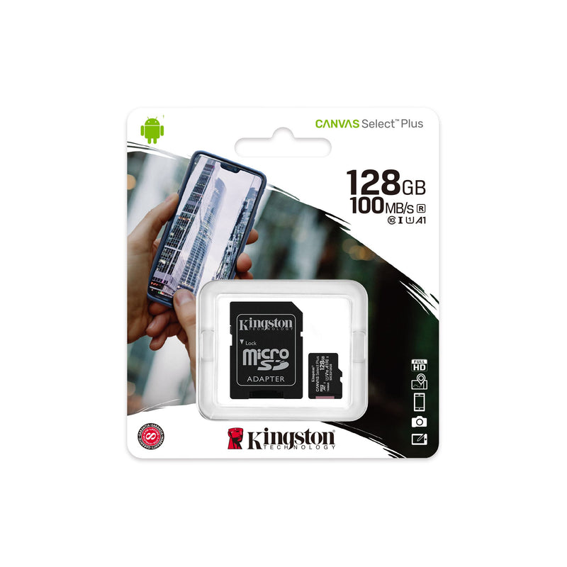 KINGSTON Micro SD Memory 128GB 100MB/S-SDCS2/128GBCR