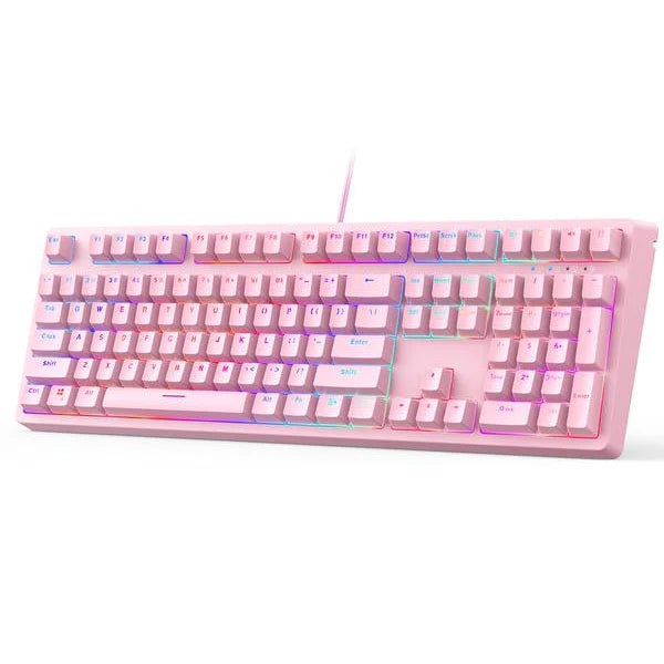 AUKEY Mechanical Gaming Keyboard - Pink- KM-G15