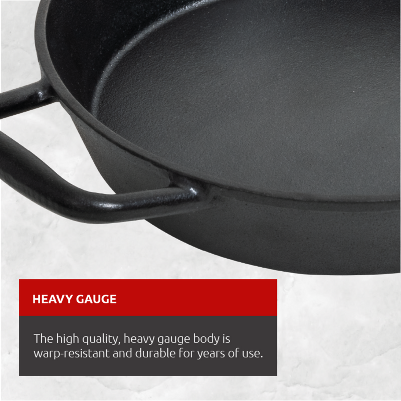 LAGOSTINA Pre-Seasoned Cast Iron Skillet 30CM-9100048211