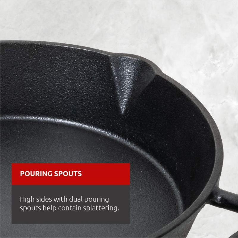 LAGOSTINA Pre-Seasoned Cast Iron Skillet 30CM-9100048211