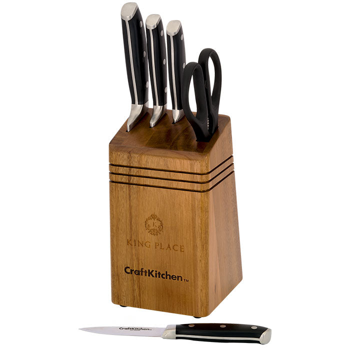 CraftKitchen 6 Piece Cutlery Knife Block Set-80200