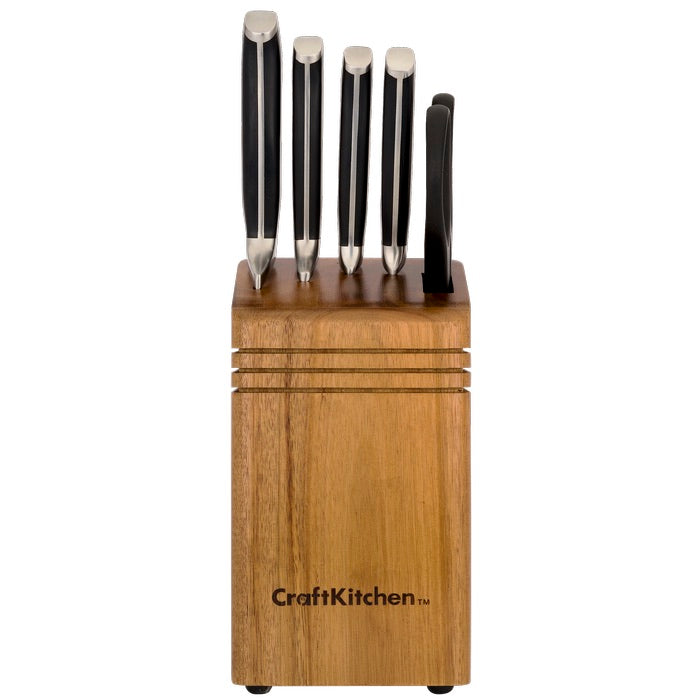 CraftKitchen 6 Piece Cutlery Knife Block Set-80200