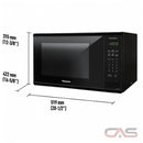 PANASONIC 1.3 CU FT Black Countertop Microwave - Refurbished with Home Essentials warranty - NNSG626B