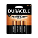 DURACELL Coppertop AA Power Boost Alkaline Batteries 4 Pack