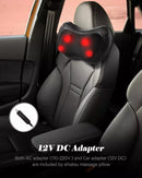 Masajeador Shiatsu para espalda, cuello y hombros de NAIPO con calor, tejido profundo, 3D, amasado, Pillo-CPM01 