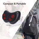 Masajeador Shiatsu para espalda, cuello y hombros de NAIPO con calor, tejido profundo, 3D, amasado, Pillo-CPM01 