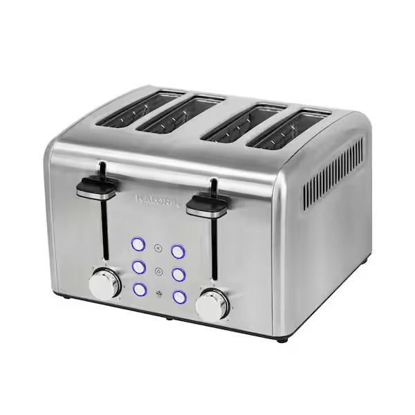 KALORIK 1800-Watt 4-Slice Stainless Steel Wide Slot Toaster - TO46813SS