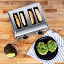 KALORIK 1800-Watt 4-Slice Stainless Steel Wide Slot Toaster - TO46813SS