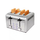 KALORIK 1800-Watt 4-Slice Stainless Steel Wide Slot Toaster - TO46813SS