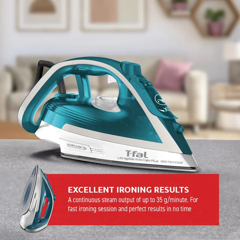 T-Fal Ultraglide Anti Calc Plus 1800W Steam Iron ,Blemished package with full warranty - FV5877Q0