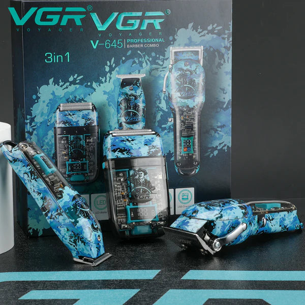 VGR V-645 3-in-1 Men's Grooming Kit