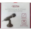 Microphone et support Wellson, cordon de 3,5 mm, 7,5 pieds - MIC-1 