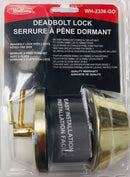 WELLSON Deadbolt Lock With 2 Keys (Gold) - WH-2339-GO