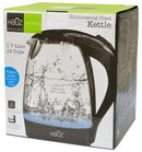 HAUZ Blue LED Illuminated Glass Kettle, 7 Cups, 1.7 Liters