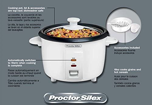 Proctor Silex || Rice Cooker || 8 Cups cooked capacity - Home Essentials Clearance
