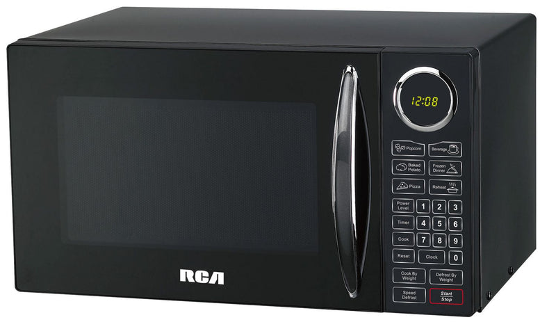 RCA 0.9 Cu. Ft. Microwave Oven, BLACK [REFURBISHED]