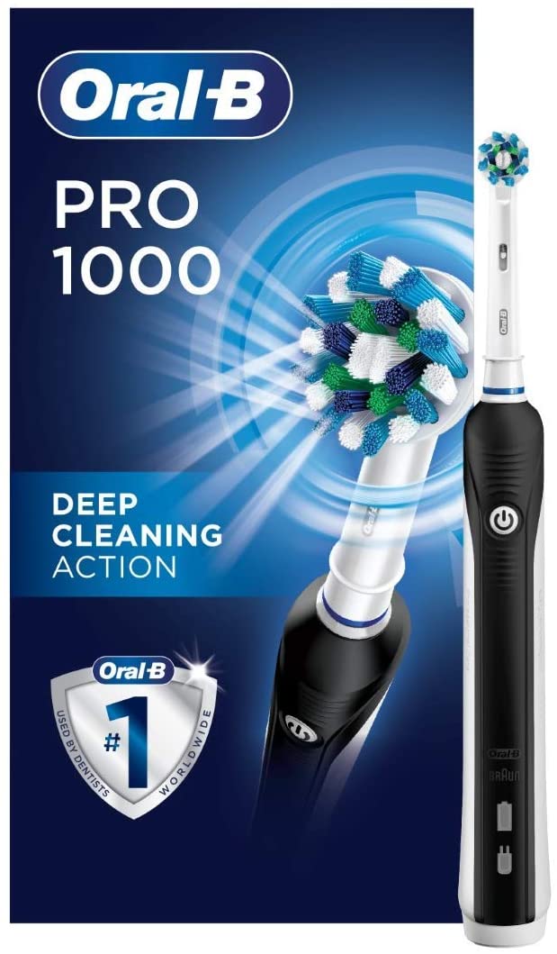 Oral-B || Black 1000 Rechargeable Toothbrush - Home Essentials Clearance