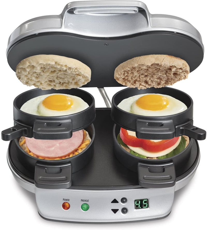 Dual Breakfast Sandwich Maker [REFURBISHED]