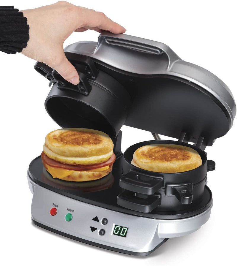Dual Breakfast Sandwich Maker [REFURBISHED]
