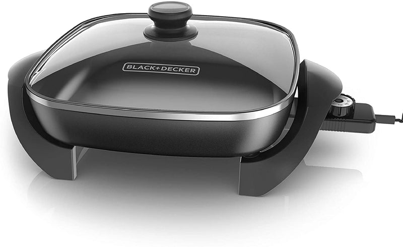 Electric Skillet, 12”x 12” Non Stick Surface [REFURBISHED]