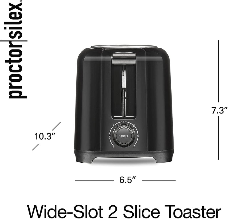 Proctor Silex 2 Slice Toaster - Black - 22215PS