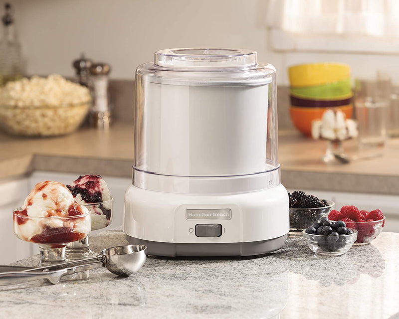 HAMILTON BEACH Ice Cream & Frozen Yogurt Maker - Refurbished with Home Essentials warranty - 68880