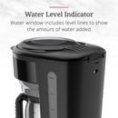 Style rétro classique noir - Avec carafe en verre d'une capacité de 8 tasses/1,25 L - CM3100BKRC 