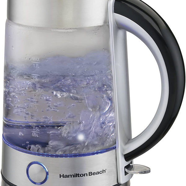 Hamilton Beach Modern Glass Kettle REFURBISHED For 24.99