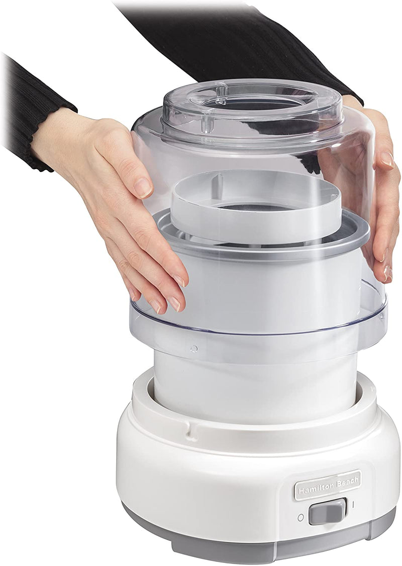 HAMILTON BEACH Ice Cream & Frozen Yogurt Maker - Refurbished with Home Essentials warranty - 68880