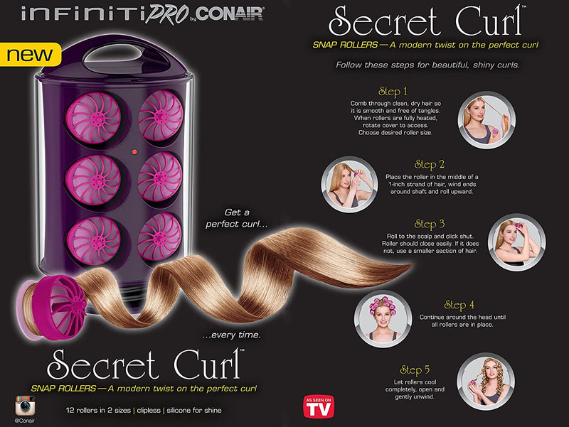 Conair Secret Curl, Snap Rollers, HS63C