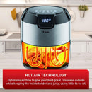 T-FAL 4.2L Digital Stainless Steel Prestige Air Fryer - Blemished package with full warranty - EY403D50