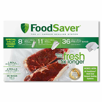 Foodsaver || Roll and Bag Combo Pack - BPA-Free [REFURBISHED]